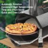 Portable Hard Wood Pellet Pizza Oven, Outdoor Cooking Pizza Maker, Countertop Pizza Oven - Black - Image 14