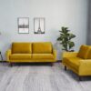 Plush Comfort Loveseat - Goldenrod - Image 15