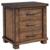 Drawer Reclaimed Solid Wood Framhouse Nightstand - Natural - Image 7