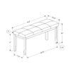 Bench, Rectangular, Hallway, Upholstered, Transitional - Cream - Image 11