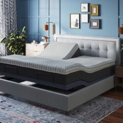 Copper Lux Hybrid - 12" Split Top King Mattress With Copper Infused Contouring Memory Comfort Layer And Supportive Coil System - Black / Gray