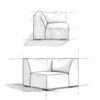 Rex - Corner Sofa Module - Gray - Image 14
