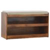 Pull Out Shoe Bench - Chestnut / Mud Linen - Image 2