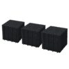 Interlocking Deck Tiles Plastic Waterproof Outdoor All Weather Anti-Slip Bathroom Shower Balcony Porch Strong Weight Capacity Upto 440 Lbs, Pebble Stone Pattern Pack Of 60 - Black - Image 2