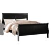 Louis Philippe - Eastern King Bed - Black - Image 6