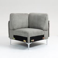Modular Sectional Sofa Corner Seat, Middle Seat Module Couch - Gray