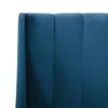 Aspen - Queen Vertical Tufted Modern Headboard Platform Bed Set - Satin Teal Blue - Image 12