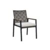 All Weather 5 Piece Patio Dining Table Set, Acacia Wood Table Top With Umbrella Hole, Rattan Outdoor - Coffee Brown - Image 11