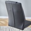 Modern Dining Chairs With Padded Seat And Metal Legs For Kitchen Living Bedroom Dining Room (Set of 4) - Black - Image 6