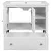 Bathroom Vanity With Sink, Bathroom Storage Cabinet With Doors And Drawers, Solid Wood Frame, Ceramic Sink - White - Image 26
