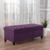 Juliana - Storage Ottoman - Purple - Image 3