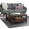 Warm Shaker - Square Coffee Table - Tobacco Brown - Image 8