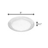 Designer Swirl Plastic Dessert Plates (Set of 4) Crystal Clear Bpa Free Dishwasher Safe 9" - Clear - Image 3