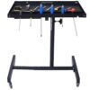 Adjustable Tear Down Work Table With Drawer For Garages, Repair Shops, And Diy, Portable, (4) 2.5" Swivel Casters, 220 Pound Capacity, Rubber Corners, Heavy Duty Steel - Black - Image 5