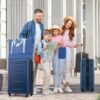 2 Piece Luggage Set With Bags Expanable Spinner Wheels ABS Lightweight Suitcase With Tsa Lock 20" / 24" - Blue - Image 2