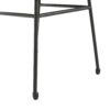Aluminum And Rattan Chat Set, Outdoor Patio Set Includes Rattan Dining Chair Set Of 2 And C Shaped Side Table - Dark Brown - Image 13
