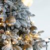 Christmas Ball Ornaments, Wood Decorative Hanging Ball Christmas Tree Ornaments For Holiday Party Decorations (Set of 4) - Brown - Image 7