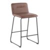 Casper - Fixed Height Contemporary Counter Stool (Set of 2) - Black / Espresso - Image 2