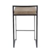 Fuji - Contemporary Stackable Counter Stool (Set of 2) - Brown / Black - Image 5