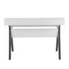 Wishbone - Contemporary Desk - Gray / White - Image 4