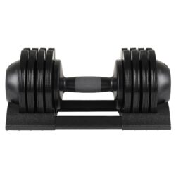 52Lbs Adjustable Dumbbell Steel And Plastic - Black