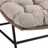 Coastal Scooped Outdoor Patio Chairs With Cushions (Set of 2) - Natural - Image 3