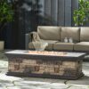 Contemporary Rectangle Fire Pit 50, 000 Btu Magnesium Oxide - Stone Gray - Image 5