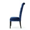 Elegant George Hi Back Dining Chair (Set of 2) With Tufted Velvet - Navy Blue - Image 9