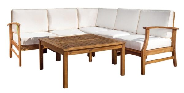 Perla - 6 Pieces Sofa Set - Cream