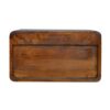 Curve Floating Bedside Table - Chestnut - Image 8