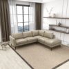Benson - Sectional Sofa Right Facing Chaise - Beige - Image 4