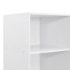 Doorless Storage Wardrobe For Dedroom With Shelves And 3 Drawers - White - Image 8