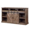 Farmhouse - Electric Fireplace TV Stand For TVs Up To 80" - Barnwood - Image 2