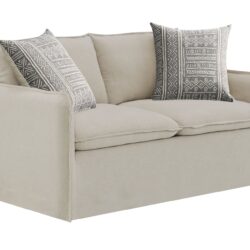 Upendo - Pattern Fabric 3 Pieces Living Room Set - Beige Yakety Yak Sand