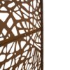 Outdoor & Indoor Metal Privacy Screen Freestanding Decorative Privacy Screen, Privacy Fence Panels For Deck Balcony Patio Garden - Brown - Image 14