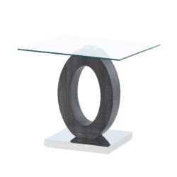 Tracker - End Table - Brown White