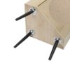 Corner Cabinet, Rattan Door, Freestanding Corner Tables For Small Spaces, Corner Shelf Stand For Living Room, Kitchen, Bathroom, Bedroom - Natural - Image 22