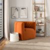 Delaney - Swivel Chair - Burnt Orange - Image 7
