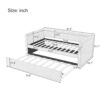 Modern Style Twin Size Upholstered Daybed With Trundle For Guest Room, Small Bedroom, Study Room - Gray - Image 2