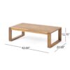 Paloma - Loveseat And Coffee Table Set With Adirondack Design Acacia Wood And Waterproof Fabric - Teak / Beige - Image 9