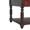 Turned Legs Console Table - Brown - Image 6