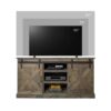 Farmhouse - Corner TV Stand For TVs Up To - Barnwood - Image 6