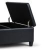 Ellis - Coffee Table Storage Ottoman - Midnight Black - Image 7