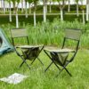 Folding Outdoor Chairs With Storage Bag, Portable Chair For Indoor, Outdoor Camping, Picnics And Fishing (Set of 2) - Green - Image 7