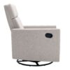 Modern Upholstered Rocker Nursery Chair Plush Seating Glider Swivel Recliner Chair - Tan - Image 19