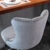 Swivel Velvet Barstools Adjusatble Seat Height From 25-33", Modern Upholstered Chrome Base Bar Stools With Backs Comfortable Tufted For Home Pub And Kitchen Island (Set of 2) - Gray - Image 8