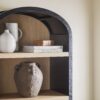 Modern 5 Shelf Open Arched Bookshelf - Black - Image 5