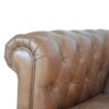 Buffalo - Leather Chesterfield Sofa - Brown - Image 7