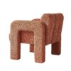 31.10" Wide Boucle Upholstered Accent Chair - Orange - Image 6