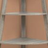 Bookshelf, Bookcase, Etagere, Corner, 4 Tier, Office, Versatile Placement - Taupe - Image 5